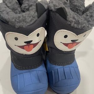 🧊✨ Toddler 6T Winter Boots – Adorable Unicorn Face + Cozy Warm!